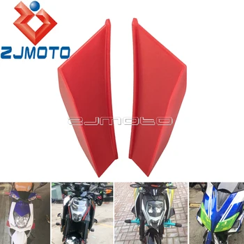 1 Пара Универсальных Мотоциклетных Винглетов Аэродинамический Комплект Крыла Для Honda Yamaha Suzuki Kawasaki Nmax Aerox 155 PCX Vario CBR