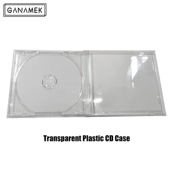 1 шт. портативный ультратонкий прозрачный пластиковый цельный футляр для дисков, футляр для компакт-дисков, Утолщенный ящик для хранения CD, DVD-дисков, коробка для буклетов, альбомов