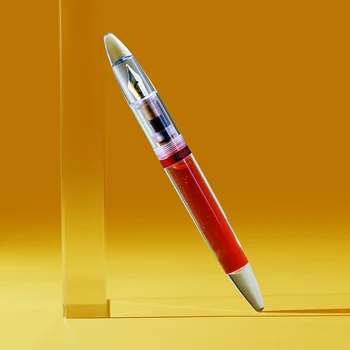 1 шт. прозрачная ручка Moonman M2, демонстрирующая вставляемую ручку большой емкости с держателем для ручки и хранения чернил, школьные принадлежности
