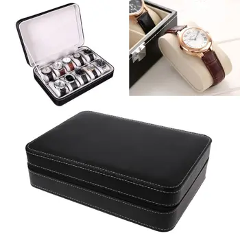 10-Слотная Кожаная Коробка Для Часов Портативные Часы для Дисплея Корпуса Soft Liner 40GB