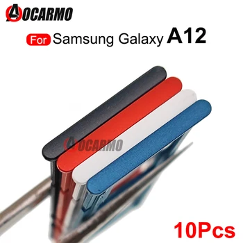 10 шт. для Samsung Galaxy A12 A125 Лоток для двух SIM-карт держатель слота microSD Запасные части
