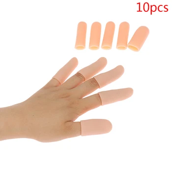 10 шт./компл. Силиконовый гелевый тюбик для повязки на руку, защита для пальцев, Обезболивающий колпачок для большого пальца