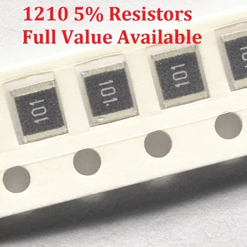 100 шт./лот SMD Микросхема Резистор 1210 16R/18R/20R/22R/24R/5% Сопротивление 16/18/20/22/24/Ом Резисторы K Бесплатная Доставка