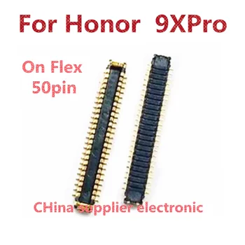 10шт-100шт Для задней бабки мобильного телефона Honor 9XPro подключение кабеля материнской платы защелкивающийся разъем на плате Flex 50 контактов