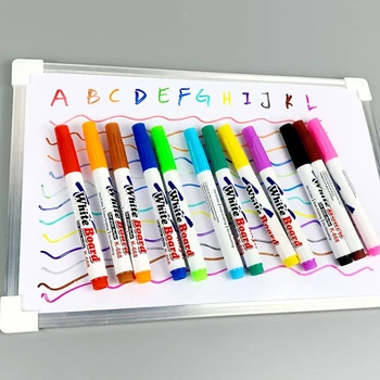 12 Цветов Маркеры для доски, Стираемые Цветные фломастеры, цветные фломастеры многоразового использования для школьного класса и офиса