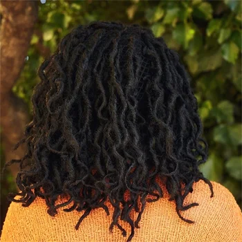 18 30 Дюймов 150 г Afro Nu Faux Locs Наращивание Волос Крючком Синтетические Вьющиеся Волосы Богини Faux Locs Омбре Плетение Волос Для Чернокожих Женщин