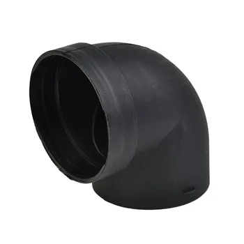 1x Черная пластиковая 75 мм Воздуховодная труба с отводом под углом 90 ° для Eberspaecher Для соединителя трубы нагревателя Webasto