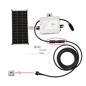 2 Комплекта Разъемов IP68 Solar PV Plug 4000V 25A для панели солнечной фотоэлектрической системы Комплект параллельной защиты Комплект