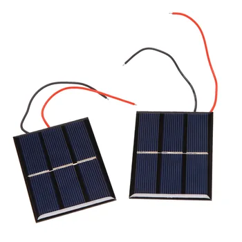 2 шт 1,5 В 400 мА 80x60 мм Микро-Мини-Силовые Солнечные элементы Для Солнечных панелей - Проекты Своими руками - Игрушки - Зарядное устройство