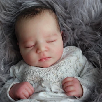 20-дюймовый набор виниловых кукол Reborn Baby для спящего новорожденного, Неокрашенные Незаконченные детали куклы, пустой подарочный набор 
