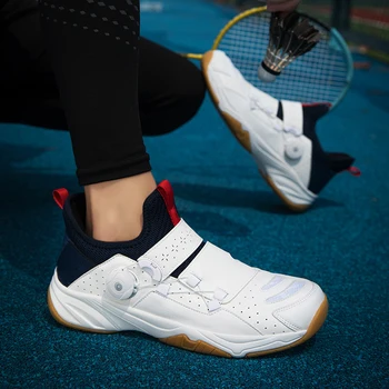 2023 Новые теннисные туфли для бадминтона, Спортивная обувь 46 размера, Волейбольные тренировочные ботинки, мужские противоскользящие спортивные теннисные туфли