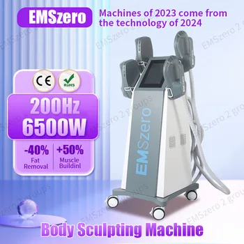 2024 Профессиональная радиочастотная машина DLS-EMSlim NEO 6500W EMSzero для лепки тела, сжигания жира, EMS похудения