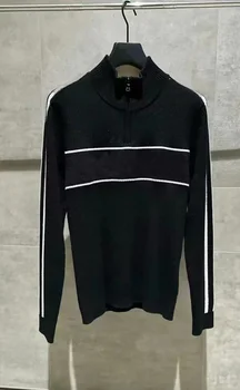 23 Зимняя новая одежда для гольфа Мужская одежда для гольфа в Корейском стиле для занятий спортом на открытом воздухе, утолщенный пуловер, вязаный свитер с высоким воротом