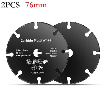 2шт 76 мм режущий диск, круглый шлифовальный круг из смолы, пильное полотно для угловой шлифовальной машины и аксессуары для электроинструмента для резки стали