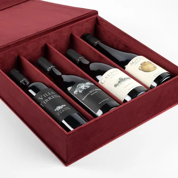 3-4 бутылки вина персонализированная упаковочная коробка, подарочная коробка шампанского, подарочная коробка красного вина, индивидуальные