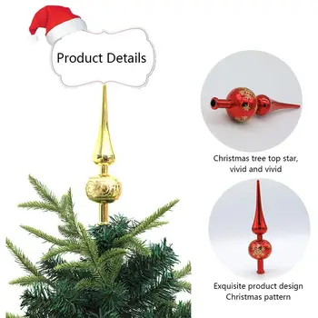 3-цветный декор, Рождественская елка, Рождественский орнамент, сферическая верхушка дерева, окрашенный пластик, украшение своими руками, Рождественский подарок