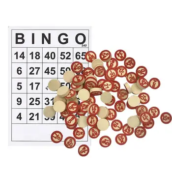 40 шт. Большие карты для игры в бинго, легко читаемые для взрослых и детей, карты для игры в бинго, листы от 0 до 75 цифр 5.9x7.1