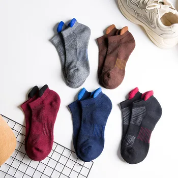 5 пар классических носков до щиколотки, деловые мужские хлопковые носки, мягкие дышащие летние осенние мужские носки-лодочки