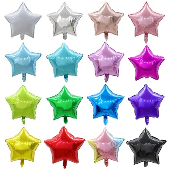 5 шт./ 10-дюймовый воздушный шар из фольги с пятиконечной звездой, свадьба для душа ребенка, украшения для детского дня рождения, детские воздушные шары на день рождения