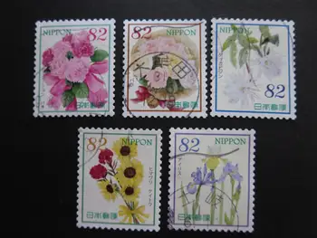 5 шт./компл. почтовых марок Японии с маркировкой 