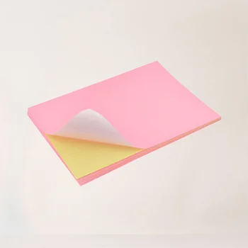 50шт Бумага для набора текста формата А4 Бумага для этикеток Blabnk Красочная клейкая наклейка Прекрасная бумага для печати