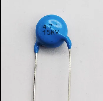 50ШТ Высокочастотный синий керамический чип-конденсатор 15 КВ 471 К 470 пф высоковольтный источник питания керамический диэлектрический конденсатор