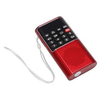 5X L-328 Мини Портативный Карманный FM-радио с автоматическим сканированием Музыкальный Аудио MP3-плеер Наружный Небольшой Динамик С диктофоном