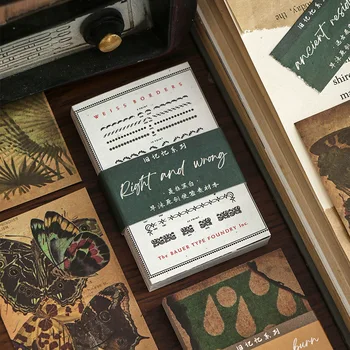60 Листов Ретро-материала Бумага для Скрапбукинга Бумажный Коллаж DIY Art Crafts Journal