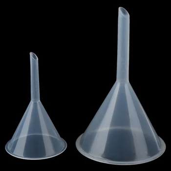 60mm 90mm Mouth Dia Laboratory Clear White Plastic Filter Funnel Embudo Mini Лабораторные принадлежности