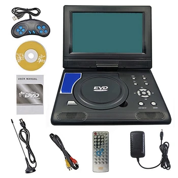9,8-дюймовый Портативный Мобильный DVD EVD HD-плеер Поддерживает Игры, Встроенную обработку 3D-звука, Поддерживает функцию FM-радио