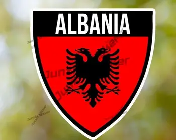 Albania Sticker Shield, Albania Shield, Водонепроницаемая наклейка для внедорожника, ноутбука, книги, бутылки с водой, шлема, набора Инструментов, Персонализированной наклейки