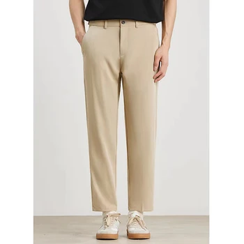 Ami Wei Wei Zheng, высококачественные мужские брюки для костюма, тонкие и минималистичные, сочетающиеся с роскошными повседневными осенними брюками для похудения.
