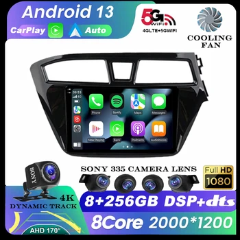Android 13 Авто Carplay Автомагнитола Для Hyundai I20 2014-2018 RHD Мультимедийный Видеоплеер GPS Авторадио Стерео WIFI + 4G QLED Экран