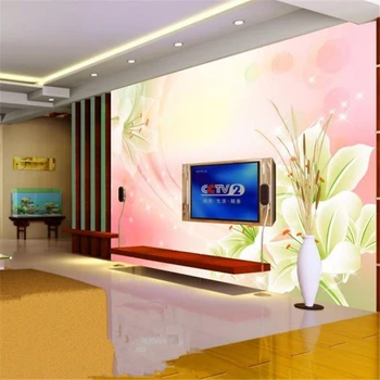 beibehang Быстро настраивает размер HD фрески 3d обои dream lily seiling limew europe papel de parede фотообои