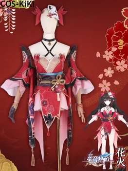 COS-KiKi Honkai: Игровой костюм Star Rail Hanabi, Элегантное Сексуальное Милое Платье, Косплей Костюм для вечеринки на Хэллоуин, Ролевая Игра, Наряд Для Женщин
