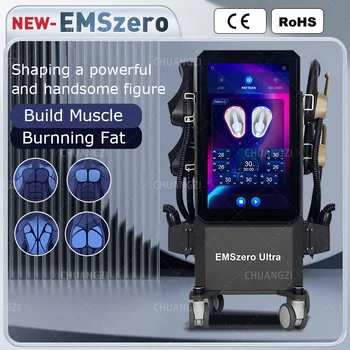 EMSzero Pro 2024 Pro 6500w Портативный NEO для похудения, радиочастотная электромагнитная стимуляция Nova Hiemt