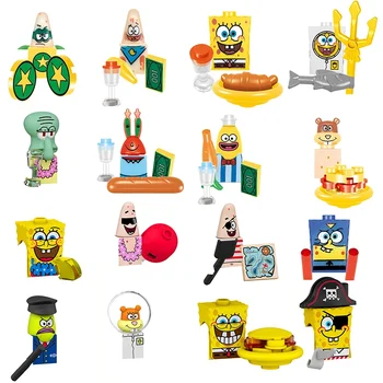 FL1002 JR231 Sandy Mini Action Toys Фигурки Строительные блоки куклы Совместимые с мультфильмами Аниме Кирпичи Собирают Подарки детям на День рождения