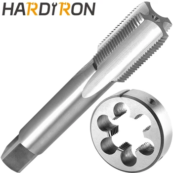 Hardiron M30 X 1 Метчик и матрица Правая, M30 x 1.0 Метчик с машинной резьбой и круглая матрица