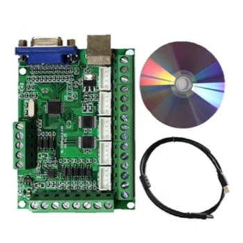 Mach3 V3.25 USB 5 Axis Breakout Board Driver Motion Card Controller Kit Для режущего гравировально-фрезерного станка с ЧПУ