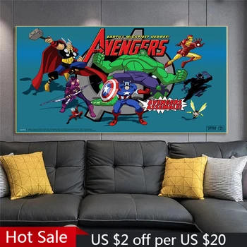 Marvel Catoon Плакаты с аниме 