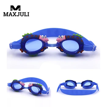 MAXJULI Animal С защитой от запотевания и ультрафиолета, детские плавательные очки для подростков, супер Водонепроницаемые плавательные очки для детей, Gafas 1924 г.