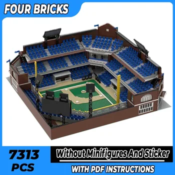Moc Building Bricks Модель Street View в мини-масштабе Технология бейсбольного стадиона Модульные блоки Подарочные Рождественские игрушки Сборка набора 
