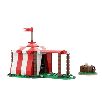 MOC Средневековые Военные Кемпинговые Палатки Строительный Блок набор Knightss Модель Палатки Образование Кирпичные Игрушки для Детей Подарок на День Рождения