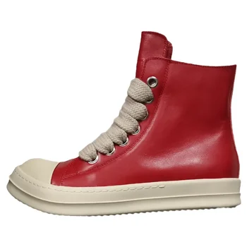Rick/ Новое поступление; Дизайнерские кожаные Женские ботинки на среднем каблуке 3-5 см для повседневной носки; Zapatos De Mujer на платформе