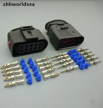 Shhworldsea 2 комплекта 10-контактный разъем для автомобильных фар серии VW Автоматический водонепроницаемый разъем для VW Для Audi Magotan POLO Bora