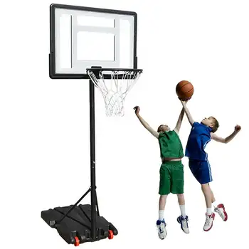 SUGIFT 32 дюйма. Портативная система баскетбольных колец с регулировкой высоты 5,2 - 7 футов для наружной площадки в помещении