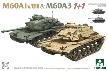 TAKOM 5022 1/72 Масштаб M60A1 с комплектом моделей ERA и M60A3 1 + 1