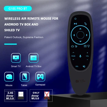 TomoStrong G10S Pro Air Mouse Беспроводной BT Голосовой Пульт Дистанционного Управления Гироскоп С Подсветкой ИК Обучения Для H96 MAX X96 MAX Android TV BOX