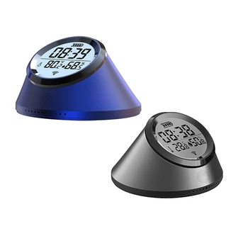 Tuya Zigbee Смарт-часы с датчиком температуры и влажности, комнатный термометр с ЖК-дисплеем для Google Home Smart Life
