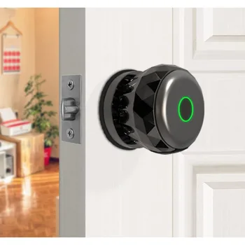 USB-зарядка Tuya внутренний замок для отпечатков пальцев Бытовая деревянная дверь слева справа универсальный сферический интеллектуальный электронный смарт-замок